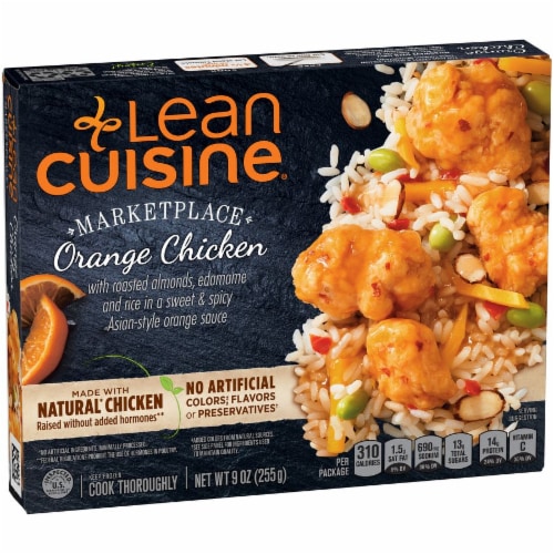 Lean Cuisine Marketplace Orange Chicken Frozen Meal Perspective: back