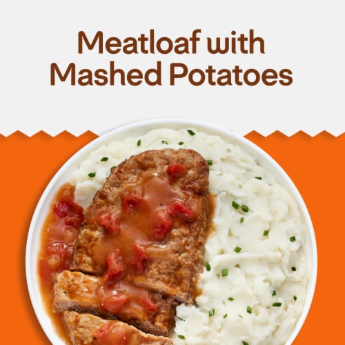 Lean Cuisine Meatloaf with Mashed Potatoes Frozen Meal Perspective: back