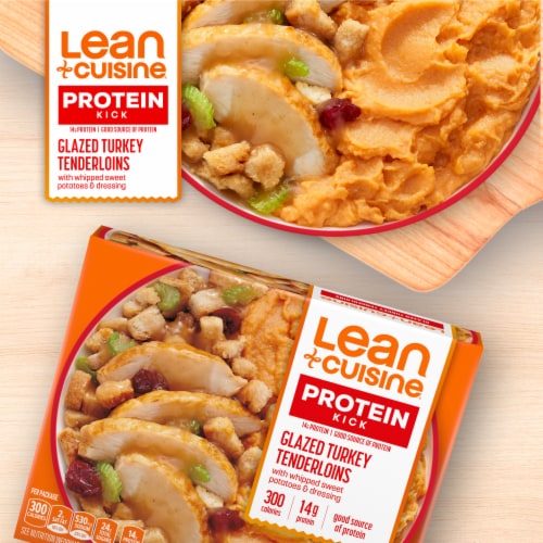 Lean Cuisine Glazed Turkey Tenderloins Frozen Dinner Protein Kick Bowl Perspective: back