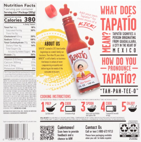 Tapatio™ Chicken Enchiladas Frozen Entrée Perspective: back