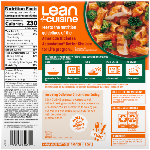 Lean Cuisine® Marinara Chicken & Broccoli Balance Bowl Perspective: back
