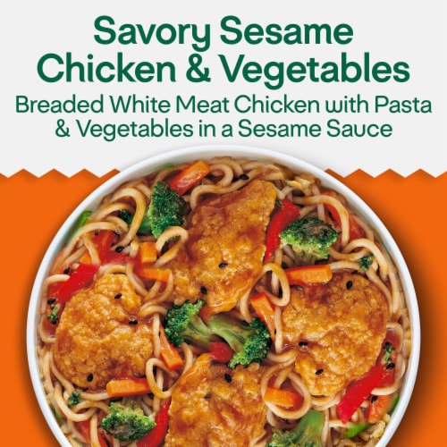 Lean Cuisine Savory Sesame Chicken and Vegetables Frozen Meal, 11 ...