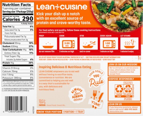 Lean Cuisine® Protein Kick Sticky Ginger Chicken Frozen Meal Perspective: back