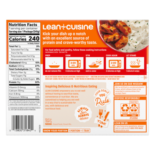 Lean Cuisine® Features Chicken in Sweet BBQ Sauce Frozen Meal Perspective: back