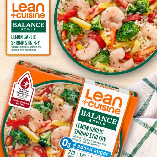 Lean Cuisine Lemon Garlic Shrimp Stir Fry Frozen Meal Perspective: back