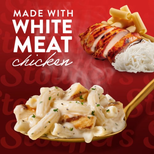 Stouffer’s Chicken Alfredo Pasta Family Size Frozen Chicken Pasta Frozen Dinners Perspective: back