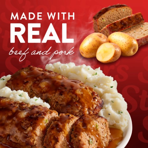 Stouffer’s Meatloaf Large Size Meatloaf Frozen Dinner Easy Meals Frozen Single Meals Perspective: back