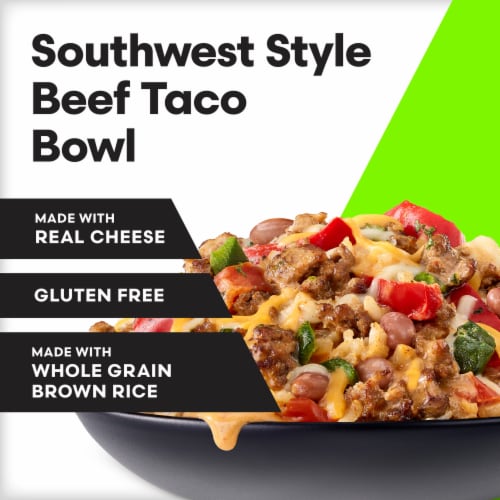 Vital Pursuit Southwest Style Beef Taco Bowl High Protein GLP-1 Friendly Frozen Meal Perspective: back