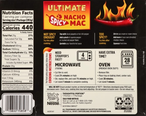 Stouffer's® Ulimate Spicy Nacho Mac & Cheese Perspective: back