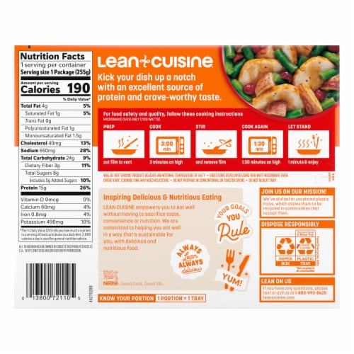 Lean Cuisine® Turkey Roasted Vegetable Frozen Meal Perspective: back