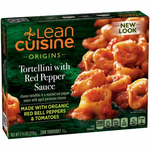 Lean Cuisine Origins Tortellini with Roasted Red Pepper Sauce Frozen Meal Perspective: back
