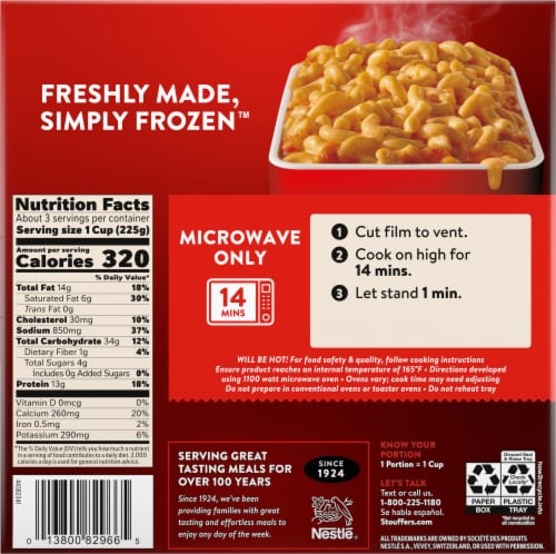 Stouffer's® Sides Macaroni & Cheese Perspective: back