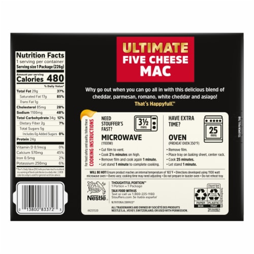 Stouffer's® Five Cheese Mac and Cheese Perspective: back