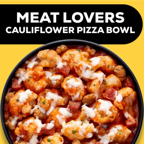 Life Cuisine® Cauliflower Meatlovers Pizza Bowl Frozen Meal Perspective: back