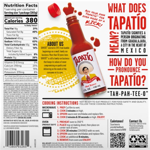 Tapatio™ Beef Enchilada Bowl Perspective: back