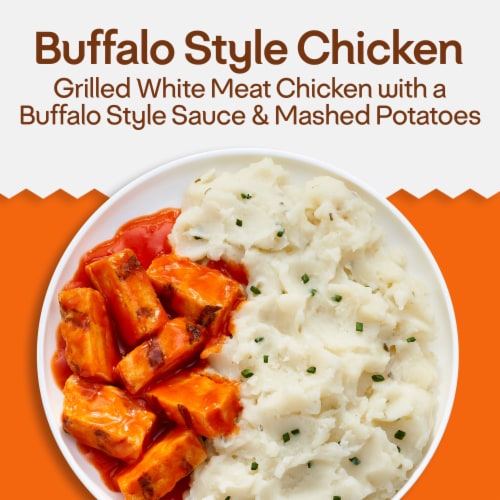 Lean Cuisine Frozen Meal Buffalo Style Chicken Microwave Meal Microwave Chicken Frozen Dinner Perspective: back