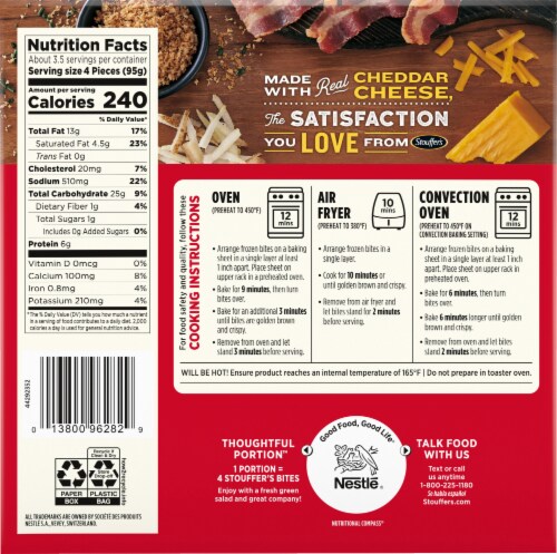 Stouffer's® Bite-Fulls® Loaded Tater Tots Perspective: back