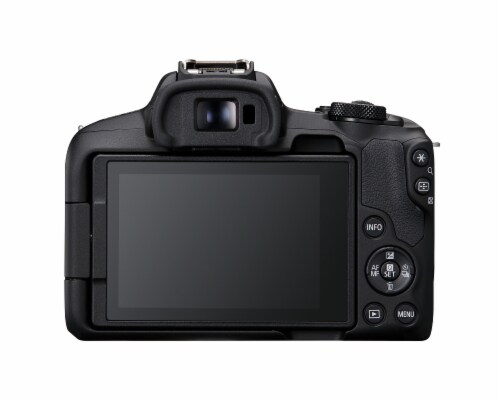 Canon EOS STM Lens Kit Mirrorless Camera- Black Perspective: back