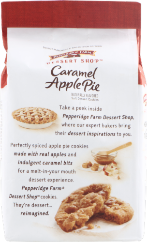 Pepperidge Farm® Dessert Shop™ Caramel Apple Pie Cookies Perspective: back