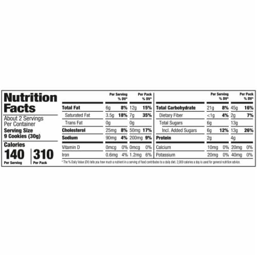 Pepperidge Farm Chessmen Mini Butter Cookies, 2.25 Oz Bag Perspective: back