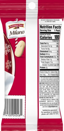 Pepperidge Farm Milano Dark Chocolate Cookies Perspective: back