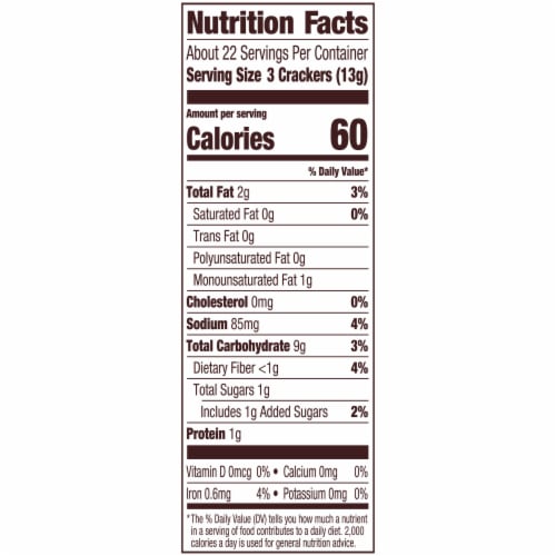 Pepperidge Farm Trio Variety Crackers Perspective: back