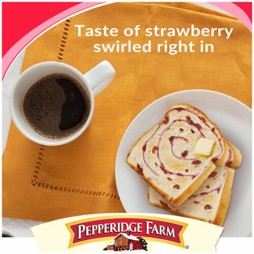 Pepperidge Farm Swirl Strawberry Breakfast Bread, 14 Oz Loaf Perspective: back