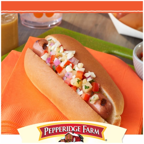 Pepperidge Farm® Bakery Classics Top Sliced Sweet Hawaiian Hot Dog Buns Perspective: back