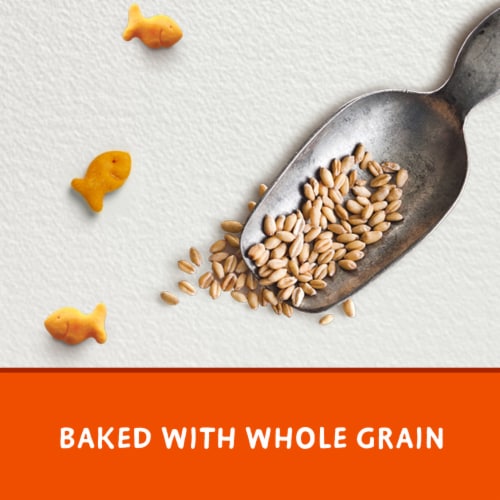 Pepperidge Farm Goldfish Baked With Whole Grain Colors Cheddar Crackers Perspective: back