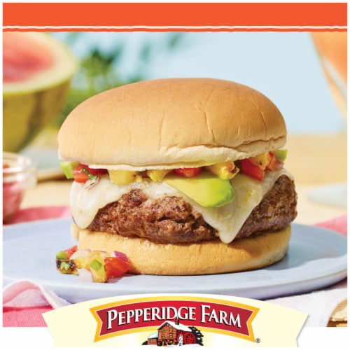 Pepperidge Farm Sweet Hawaiian Hamburger Buns, 8-Pack Bag Perspective: back