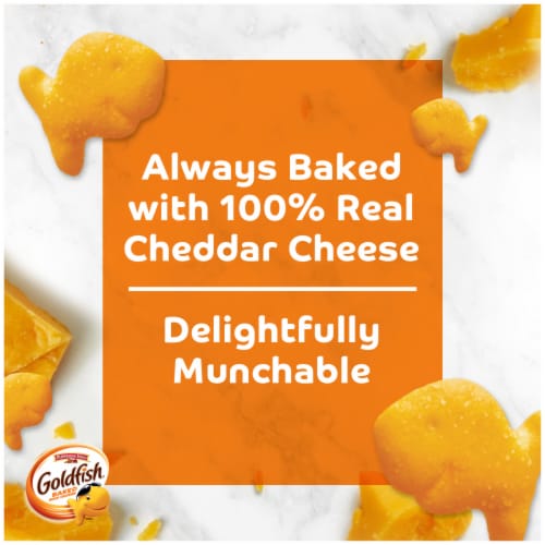 Goldfish® Cheddar Cheese Crackers On-the-Go Snack Packs Perspective: back