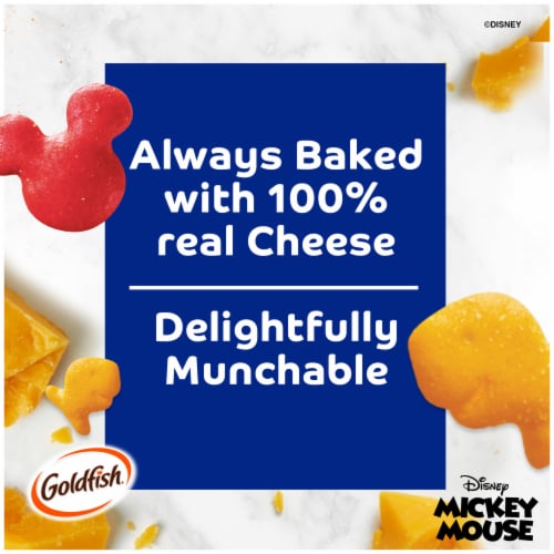 Goldfish® Special Edition Disney Mickey Mouse Cheddar Baked Snack Crackers Perspective: back