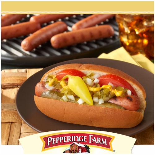 Pepperidge Farm Butter Hot Dog Buns Top Sliced Perspective: back