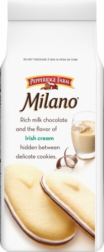 Pepperidge Farm Milano Irish Cream Cookies Perspective: back