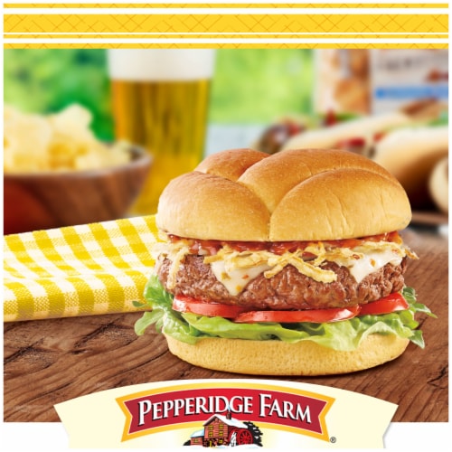 Pepperidge Farm Farmhouse Butter Hamburger Buns, 8-Pack Bag Perspective: back