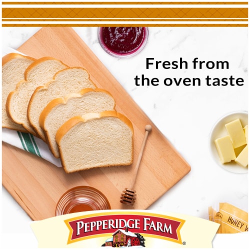 Pepperidge Farm Farmhouse Honey White Bread Perspective: back