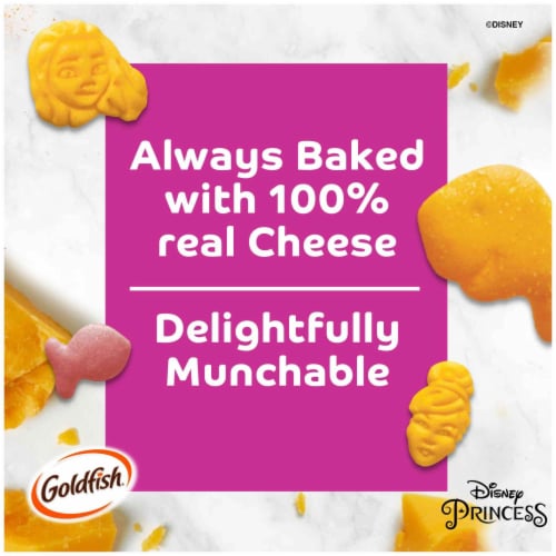 Goldfish® Special Edition Disney Princess Cheddar Baked Snack Crackers Perspective: back