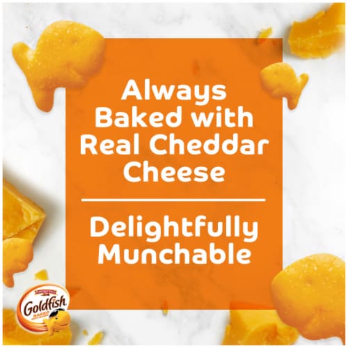 Goldfish® Cheddar Cheese Crackers Perspective: back