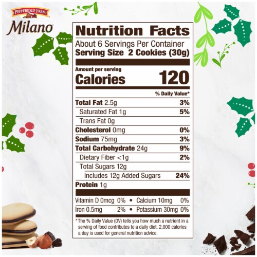 Pepperidge Farm Milano Cookies Hazelnut Hot Cocoa Perspective: back