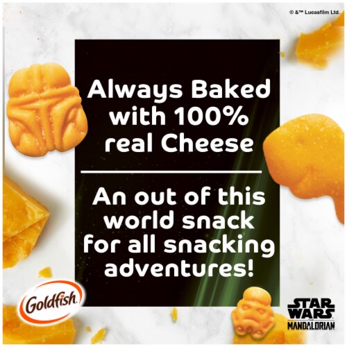 Goldfish® Limited Edition Star Wars The Mandalorian Cheddar Baked Snack Crackers Perspective: back