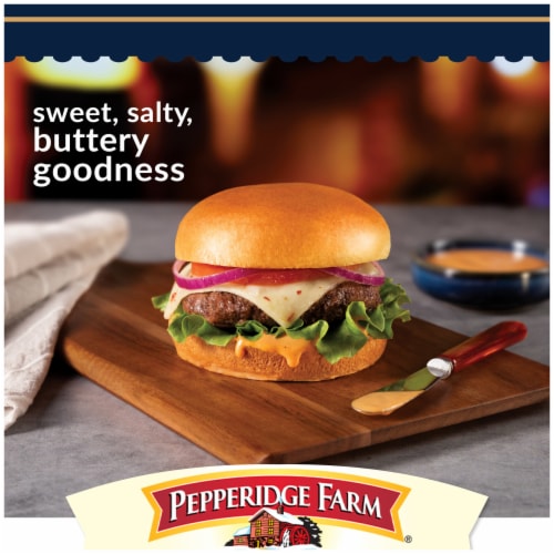 Pepperridge Farm Farmhouse® Brioche - Hamburger Buns Perspective: back
