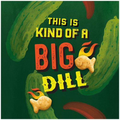 Goldfish® Spicy Dill Pickle Flavored Crackers Perspective: back