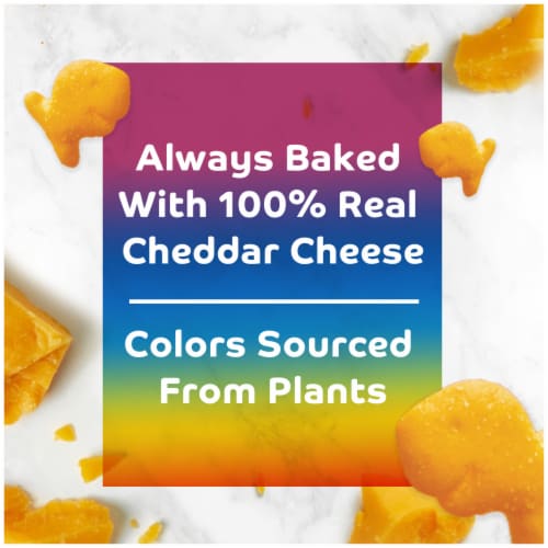 Pepperridge Farm® Goldfish® Cheddar Cheese Colors Crackers Perspective: back