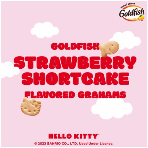 Goldfish® Hello Kitty® Grahams Strawberry Shortcake Crackers Perspective: back