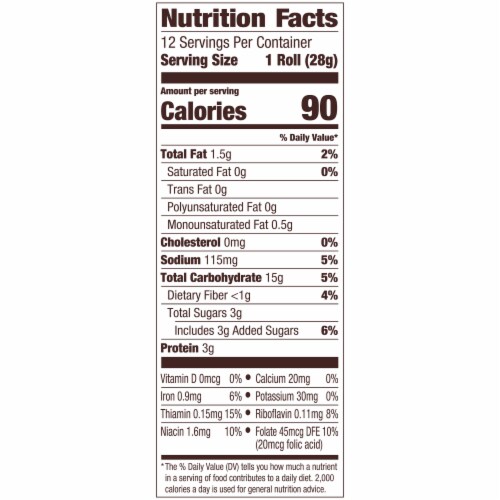 Pepperidge Farm Farmhouse® Holiday Stuffing Seasoned Dinner Rolls, 12 Rolls, 12 Oz Bag Perspective: back