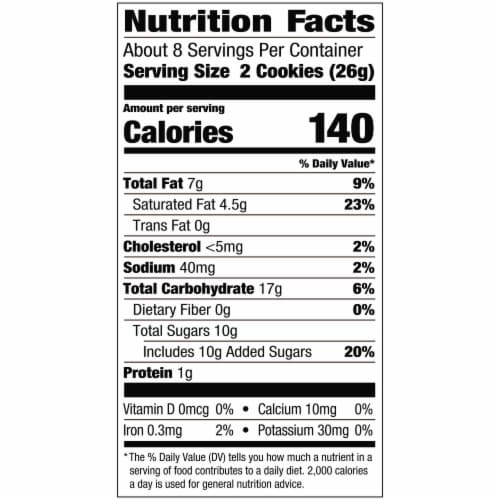 Pepperidge Farm Milano White Chocolate Coconut Flavored Cookies Perspective: back