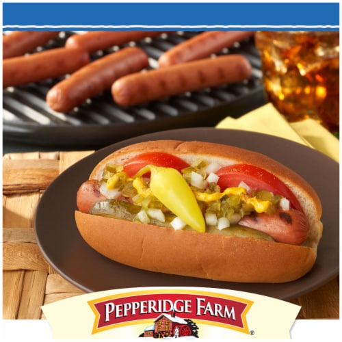 Pepperidge Farm White Hot Dog Buns Perspective: back
