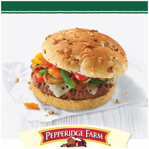 Pepperidge Farm Onion with Poppy Seeds Hamburger Buns, 8-Pack Bag Perspective: back