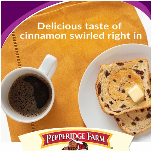 Pepperidge Farm Raisin Cinnamon Swirl Breakfast Bread Perspective: back