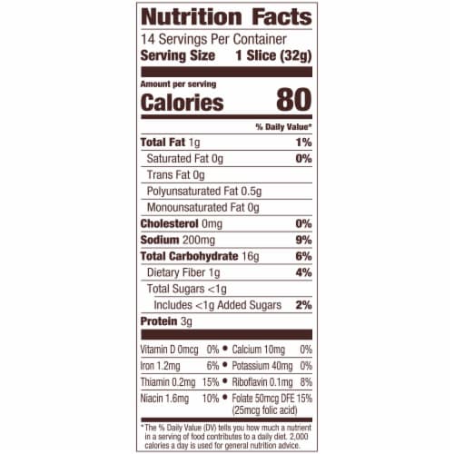 Pepperidge Farm® Jewish Rye Seeded Bread Perspective: back